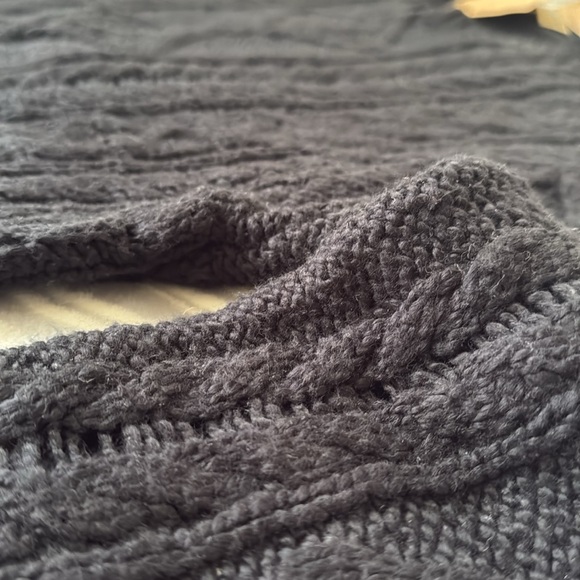 NWT Denim & Supply Ralph Lauren Black Cowl Neck Sweater - Picture 3 of 4